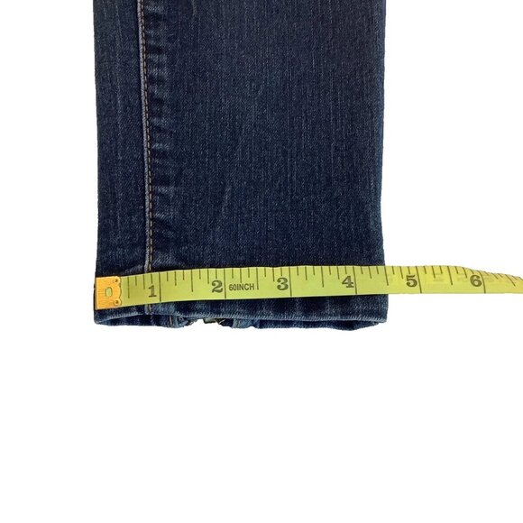 Mossimo High Waist Ankle Zip Skinny Blue Jeans Womens Size 2 - Picture 6 of 13